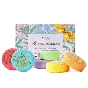 Steamer Bath Wholesale Private Label Eucalyptus Natural Organic Aromatherapy Essential Oil Shower Vapor Tablets Bath Steamer