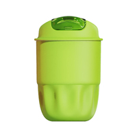 Mug de voyage isotherme en acier inoxydable vert olive avec design moderne, logo personnalisé et commandes en gros acceptées