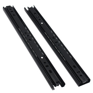 Correderas para Cajones de 240 mm, 35 mm de Ancho, 0.8 mm de Grosor, Montaje Lateral, Tres Secciones, Acero Laminado en Frío, Diseño Tradicional - Product Image 2