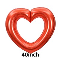 Ensemble de ballons en aluminium en forme de coeur espagnols Offre Spéciale pour les propositions de la Saint-Valentin Confession d'amour Ballons de mariage Décorations de fête