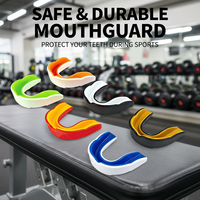 Protector Bucal de Doble Capa de EVA, Resistente, con Absorción de Impactos, Certificado de Seguridad, para Jóvenes y Adultos, para Fútbol, Hockey, Baloncesto, Boxeo
