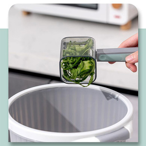 Éplucheur manuel de pommes de terre en acier inoxydable pour fruits et légumes, avec design créatif et petite boîte de récupération des déchets - Product Image 3