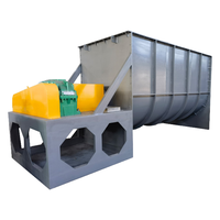 Mélangeur à pales automatique WLDH haute capacité 1000L en SUS304 avec moteur pour le traitement chimique et alimentaire - Nouveau