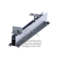 YZ PV Module Réglable Panneau Solaire Fin Pince Épaisseur 30 35 40mm Argent Anodisé Installation Rapide Champ Ouvert TUV/CE/ISO