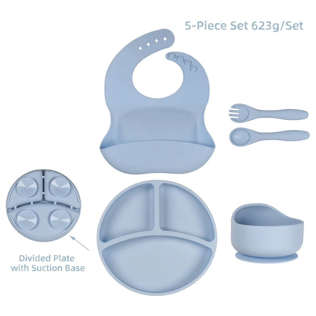 Ensemble 5 pièces bleu