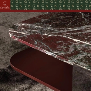 <span class=keywords><strong>โต๊ะ</strong></span>กาแฟ<span class=keywords><strong>หิน</strong></span>อ่อนสีแดงรุ่นโรสโซ เลวันโต ทรงสี่เหลี่ยมผืนผ้า สำหรับห้องนั่งเล่นสไตล์โมเดิร์น GOLDKING ฐานไม้จริงพร้อมชั้นวางสินค้า ผลิตโดยโรงงาน OEM ODM โดยตรง - Product Image 5