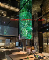Mur vidéo vertical intérieur personnalisable, écrans LED haute qualité haute définition, écran LED flexible incurvé en arc rond