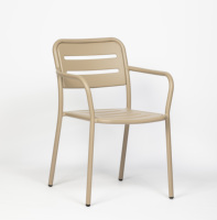 Fauteuil d'extérieur en métal avec revêtement en poudre Lifepursue