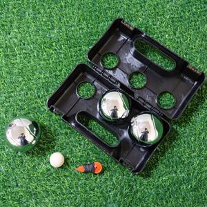 Ensemble <span class=keywords><strong>de</strong></span> boules <span class=keywords><strong>de</strong></span> <span class=keywords><strong>pétanque</strong></span> en acier Q159 résistant à la rouille ZQURE avec boîte noire pour les jeux <span class=keywords><strong>de</strong></span> <span class=keywords><strong>plage</strong></span> d'été - Product Image 5