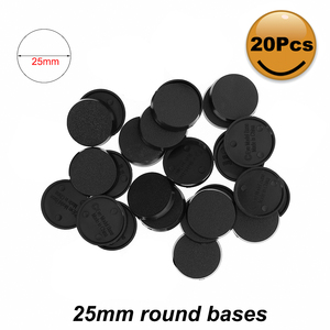 MB325ปรับแต่ง<span class=keywords><strong>ฐาน</strong></span>พลาสติกกลมขนาด25มม. สำหรับเกมตาราง Wargames - Product Image 2