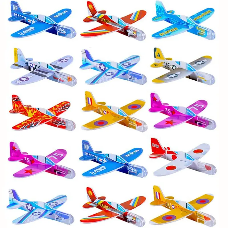 Throwing Glider Aircraft Inertial Plane Model DIY Toy 2023 Throwing Glider Foam Airplane Model Kits educational toys