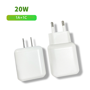 <span class=keywords><strong>Chargeur</strong></span> rapide USB 20W de marque européenne standard, Super PD A+C pour iPhones et téléphones <span class=keywords><strong>Blackview</strong></span>, tête de charge pour téléphone portable, <span class=keywords><strong>chargeur</strong></span> de téléphone portable noir - Product Image 1