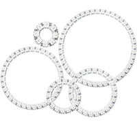 WS2812B LED Halo Angel Eyes Anneau Adressable 5050 RGB 8/16/24/35/45LED DC5V IC Built-in LED Pixel Light pour