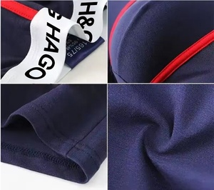 HAGO OEM Designer Hommes Boxer Sous-Vêtements Respirant Mid-Rise Spandex Slip Tricoté <span class=keywords><strong>Sout</strong></span> Vetement Homme - Product Image 5