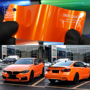 Film de protection PPF en PET TPU couleur orange doré pour <span class=keywords><strong>carrosserie</strong></span> automobile, effet changeant de couleur, anti-rayures et anti-jaunissement, brillant, 1,52*17M - Product Image 1