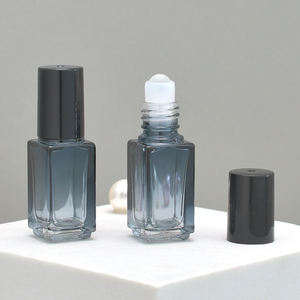 4ml Quadratische Glas-Parfümprobenflaschen in Blau-Verlauf Mini-Dufttestfläschchen mit Glas- oder Stahlroller - Product Image 1