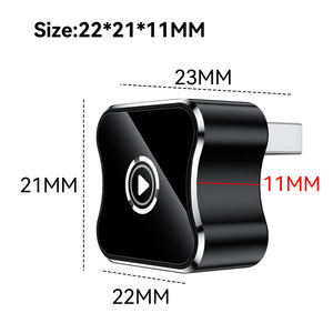 Black 2 in 1 USB Port Factory Customizable Wired CarPlay to Wireless CarPlay <b>Adapter</b> - Product Image 2