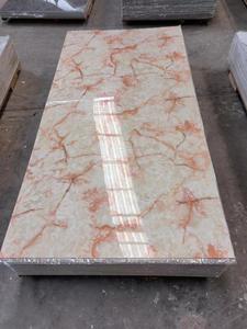 High-Gloss Marble Carbon Crystal 1220 PVC <strong>Plate</strong> Modern Waterproof Floral Pattern Background <strong>Wall</strong> <strong>for</strong> TV Panel Household Use - Product Image 3