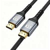 Câble HDMI 2.1 en fibre optique Qiulink 8K avec Ethernet 48 Gbps, sans perte, AOC HDMI vers HDMI, 8K 60 Hz pour projecteur, home cinéma