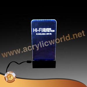 ขาตั้งป้ายอะคริลิค LED แบบขายส่ง ปรับแต่งได้ พร้อมไฟส่องสว่าง สำหรับโลโก้และป้ายโฆษณา - Product Image 3