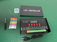 Contrôleur LED numérique intelligent T8-1000AC IP65 étanche avec synchronisation GPS, carte SD programmable et effets intégrés pour pixels IC