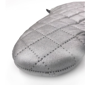 Premium Heavy-Duty <strong>Silver</strong> Non-Slip BBQ Oven Mitt - Top Quality Heat Resistant Cooking <strong>Gloves</strong> - Product Image 4