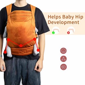 Porte-<span class=keywords><strong>bébé</strong></span> ergonomique en velours doux pour <span class=keywords><strong>bébé</strong></span>, <span class=keywords><strong>de</strong></span> la naissance au tout-petit - Product Image 4