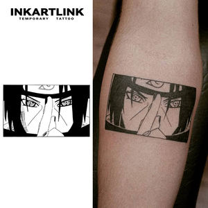 Pegatina de Tatuaje Herbal Personalizada con Ojos de Anime, Ninja Uchiha, Resistente al Agua, 15 Días, Arte Corporal Semipermanente para Brazo, Venta al Por Mayor para <span class=keywords><strong>Hombres</strong></span> - Product Image 2