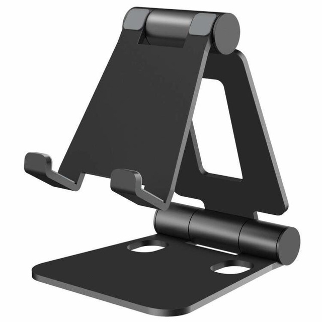 Aluminium Alloy Portable Adjustable Foldable Phone Tablet 4-10 Inch Desktop Stand OEM Customizable Color Box Waterproof Flexible