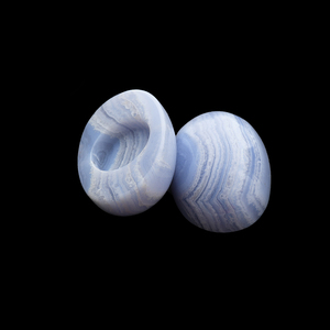 Butswana naturale agata Cabochon pietre preziose blu quarzo gioielli in pietra naturale gioielli in pietra dall'africa - Product Image 5