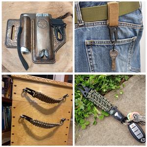 Mousquetons tactiques à boucle bec d'aigle, clips à levier HK pour sacs Molle, bracelets en paracorde, camping, randonnée en plein air - Product Image 4