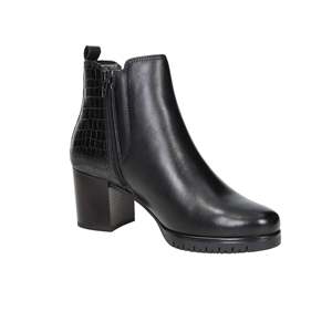 Cinzia Soft Women's Ankle Boots Black Mid-Calf Heeled <b>Booties</b> - Product Image 5