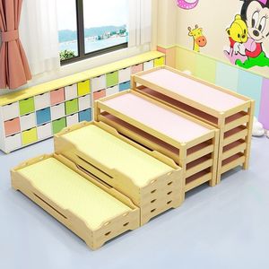 Cama infantil de madera maciza de pino, diseño rústico para dormitorio infantil, tamaño y color personalizables - Product Image 2