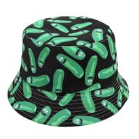 Chapeaux Bob Jacqueus personnalisés Chapeau seau brodé de haute qualité en coton football pêcheur bleu uni détresse