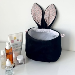Adorables Bolsas de Regalo con Orejas de Conejo y Diseño Floral, Decoración Festiva, Bolsa de Peluche Dulce, Bolsa de Almacenamiento con Cordón - Product Image 6