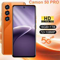 Camon 50 Pro 16 Go + 1 To Smartphone 5G Écran OLED HD 7,3 pouces 120 Hz Débloqué Double SIM Android 15 108 MP Deca Core Charge rapide 100 W (version espagnole)