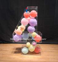 Iangel Lettres en acrylique transparentes 3D personnalisées en forme de ballon, vente en gros, décorations de mariage pour les célébrations d'anniversaire