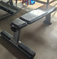 Banc plat robuste SK Commercial, 3,0 mm, acier Q235, banc d'haltères professionnel pour la musculation, pour club de fitness commercial