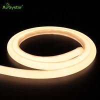 Tahan Air IP67 24V 180 °   Lampu Neon LED Top Bend 10*10mm untuk Penerangan Luar Ruangan