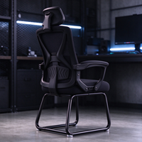 Chaise pivotante ergonomique moderne avec vérin à gaz à 3 positions, dossier haut inclinable, chaise de jeu pour le bureau et la maison/dortoir