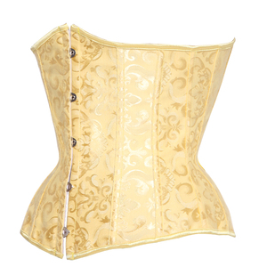 Corsetto Modellante con Stecche Sotto il Seno per Donna, Stile Vintage Jacquard con Motivo in Pizzo, Modellante per il Corpo, Fascia Dimagrante per la Vita - Product Image 5
