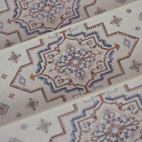 Tapis d'escalier autocollants, tapis d'escalier imprimé antidérapant, lavable en machine, tapis d'escalier intérieur à rayures