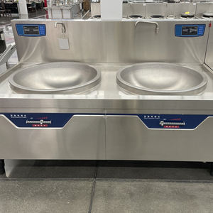 Wok de inducción de doble quemador más vendido para restaurantes chinos Wok doble de gran capacidad paralelo Anti-Dry Burn Safe Essential - Product Image 2