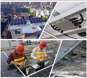 ระบบพลังงานแสงอาทิตย์10KW 3kW 5KW สำหรับใช้ในบ้านพลังงาน6KW แบบออฟกริดพร้อมตัวควบคุม MPPT 50KW แบตเตอรี่ลิเธียมไอออน - Product Image 1