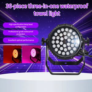 Ensemble de 36 lumières de scène plates en aluminium moulé sous pression, étanches, trois en un, LED, pour discothèque, mariage, DJ, fête - Product Image 3