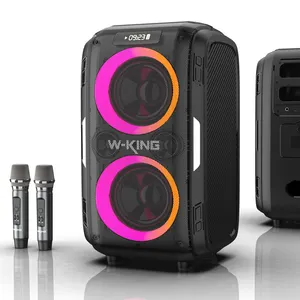 Loa W-KING T9PRO Di Động, Loa Siêu Trầm Âm Thanh Nổi 3D Công Suất Lớn Kèm Thẻ TF Đài FM