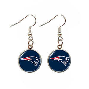 ต่างหูโลโก้ Kansas City Chiefs ตุ้มหูหลากสีห้อย NFL 32จัดส่งเร็วสำหรับธุรกิจกีฬาของขวัญส่งเสริมการขาย - Product Image 4