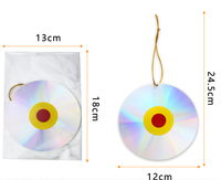 Disque holographique laser réfléchissant anti-oiseaux double face pour la protection des fermes, des patios et des arbres