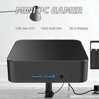 Mini PC Gamer Compacto Intel Core I3 16GB RAM PCIE 4.0 SSD 8K Triple Pantalla GDDR6 Video Windows 11 Escritorio para Gamers