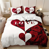 Haute qualité luxe housse de couette ensemble marbre paillettes Polyester housse de couette taie d'oreiller ensemble de literie